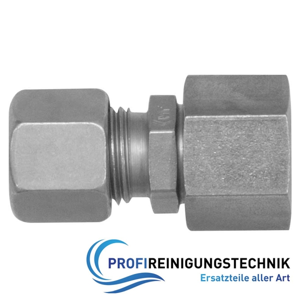 Rohrverschraubung (Schneidringsystem) Typ REDV Kegel 24° Stahl ZnNi-Beschichtung
